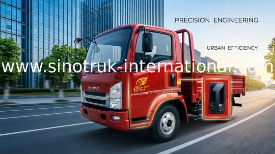 Camions de faible puissance rouges SINOTRUK HOWO 4,5 tonnes avec le moteur 490Xichai