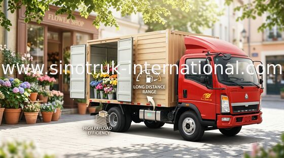 Rendement élevé de camions de faible puissance internationaux de HOWO 12 tonnes de camion de cargaison