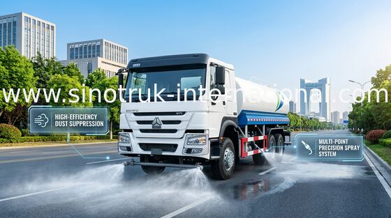 Capacité blanche du camion de réservoir d'eau de SINITRUK 6x4 LHD 371HP 18CBM grande