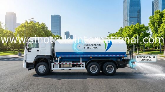 SINOTRUK HOWO Sprinkler Camion réservoir d'eau 10-25CBM 6 X 4 Euro 2 400 chevaux