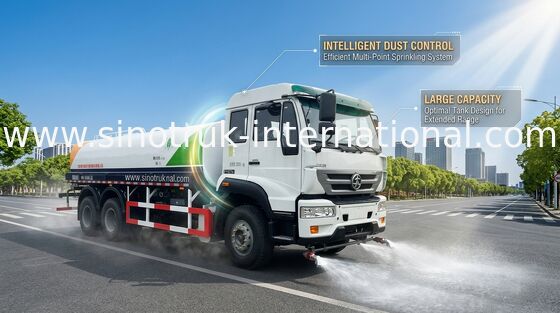 Camion d'arroseuse de l'eau de SINOTRUK 20CBM avec le traitement anti-corrosif interne