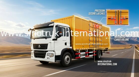 Véhicule de camion de l'euro 2 de Van Cargo Truck SINOTRUK HOWO 4X2 LHD de haute sécurité