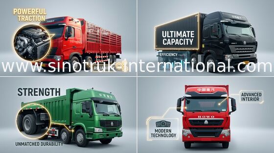 Camion SINOTRUK HOWO d'enjeu de cargaison de barrière 30-60 tonnes de capacité 8X4 LHD Euro2