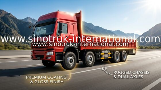 Camion de cargaison de transport de gazole 30-60 tonnes de 8X4 LHD Euro2 336HP