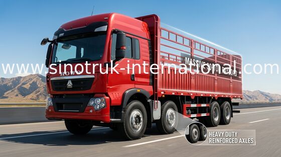 Type camion SINOTRUK HOWO 8X4 LHD Euro2 336HP d'entrepôt d'enjeu de cargaison
