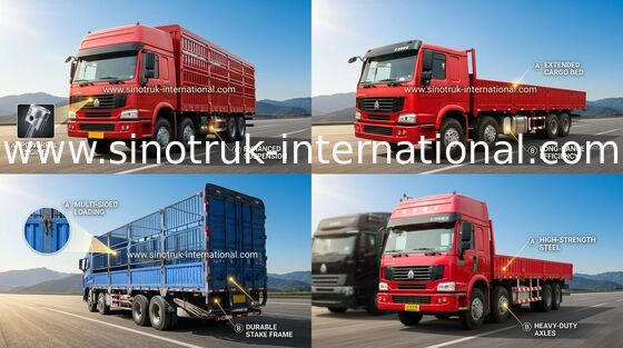 12 camion de corps d'enjeu de cargaison des roues LHD Euro2 336HP/camion récipient de bétail