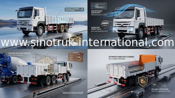 camion de cargaison de 8X4 RHD de haute sécurité 336HP de 30 - 60 tonnes euros 2 pour l'industrie logistique