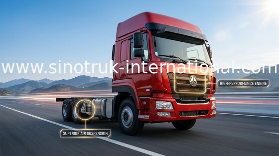 Camion résistant SINOTRUK de cargaison 30-60 tonnes 12 roues LHD Euro2 336 HP