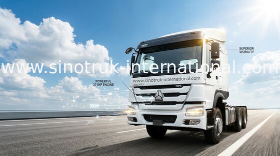 Camion ZZ4257S3241W de tracteur de 371HP SINOTRUK HOWO 6x4 RHD
