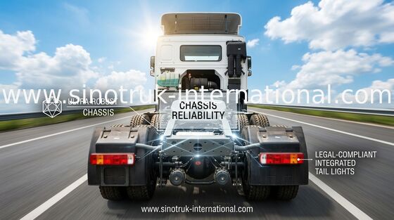 Camion de tracteur de la tonne SINOTRUK de la cabine HW76 60 de l'euro 2