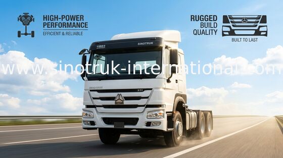 Le camion RHD 10 de tracteur de HOWO 6X4 roule 371 HP ZZ4257S3241W