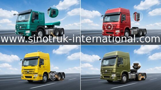 Le camion RHD 6X4 10 de tracteur de SINOTRUK HOWO roule Euro2 371HP ZZ4257S3241W