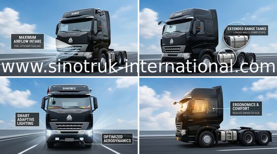 Tracteur international RHD, remorque principale de camion de SINOTRUK HOWO A7 de camion