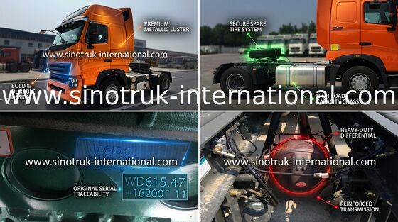 Tête internationale de camion de tracteur de moteur diesel pour le chantier de construction