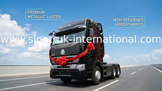 Camion de tracteur de cabine de toit plat pour la remorque, tête de remorque d'unité du tracteur 6x4