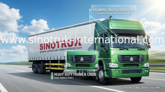 Camions de tête de tracteur de haute performance, camion de remorque de tracteur de 266-420hp Sinitruk