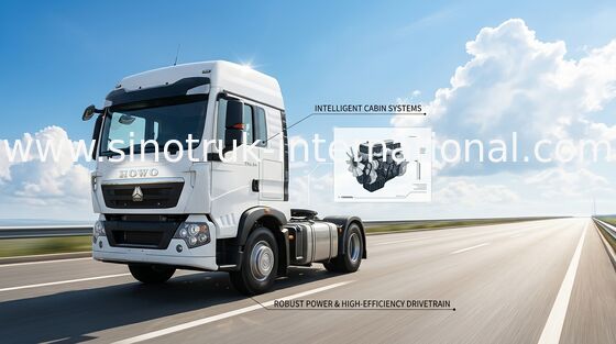 Euro du camion LHD 6X4 de tracteur de moteur d'HOMME de SINOTRUK HOWO T5G 4 336 HP ZZ4257N324GD1