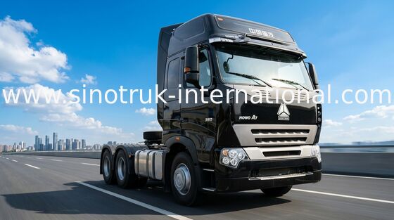 Le camion LHD 6X4 Euro2 380 HP deux de tracteur d'A7 HOWO amarrent ZZ4257N3247N1B à quai