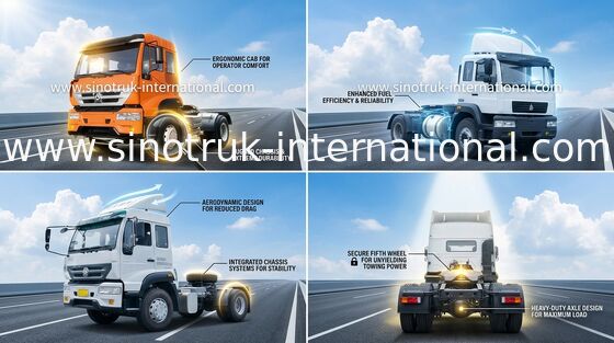 Prince d'or Tractor Truck 4X2 Euro2 290HP 18Tons ZZ4181M3611W de SINOTRUK