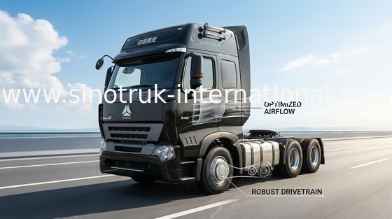 Tonnes de SINOTRUK HOWO A7 du professionnel 70 - 100 de camion à benne basculante pour le secteur de extraction