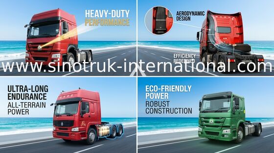Grand camion SINOTRUK HOWO RHD 4X2 Euro2 290HP de tracteur de capacité de chargement