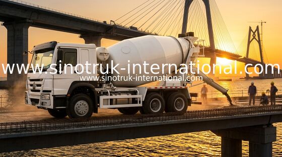 Haut bas camion LHD 6×4 10wheels de mélangeur de la consommation de carburant des puissances en chevaux 400HP HOWO