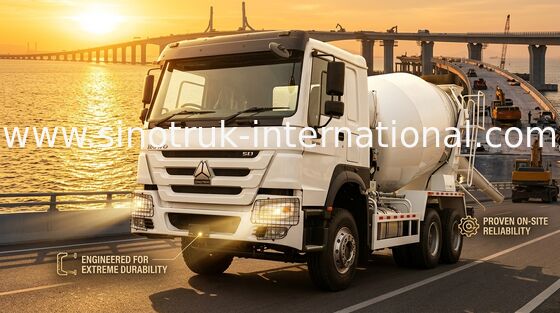 Haute puissance de 400 chevaux HOWO camion mélangeur 6-12CBM LHD 6×4 10 roues