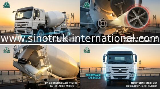 Camion à béton Howo 16CBM 8 X 4 Euro 2 400 chevaux