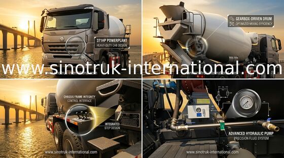 Équipement SINOTRUK HOWO A7 de mélangeur concret de mélangeur de camion de ciment