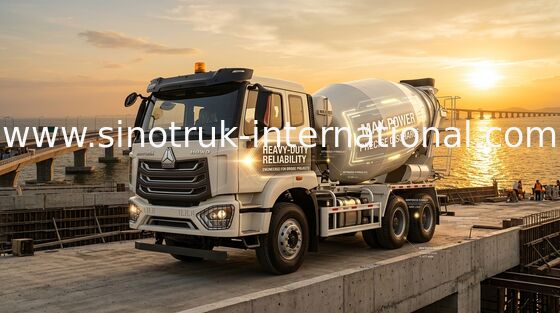 Euro blanc 2 de camion de mélangeur concret de RHD 6×4 10wheels