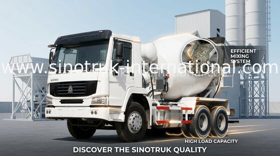 Camion industriel de ciment de mélangeur du véhicule 8CBM 290HP 6X4 LHD de mélangeur concret