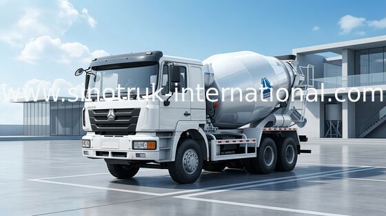 De mobile camion de mélange 10CBM 290HP de mélangeur concret d'équipement de ciment semi