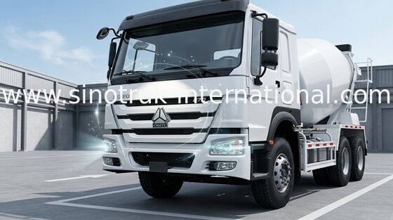 Camion de mélangeur concret du rendement élevé 6CBM 290HP 6X4 LHD, camion de mélange de ciment