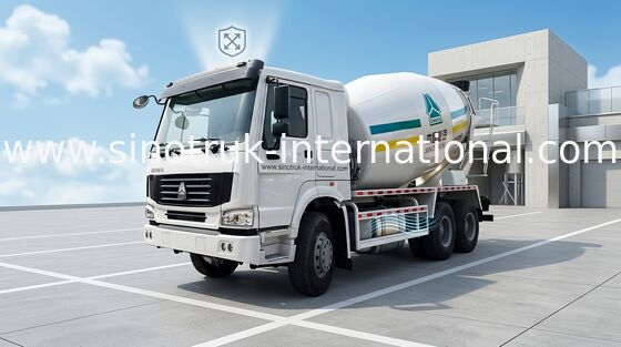 Camion mobile de mélangeur concret, remorque de béton préparé de 9CBM 290HP 6X4 LHD