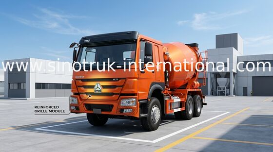 camion 371HP 10CBM LHD 6x4 de mélangeur concret de 102km/H SINOTRUK HOWO