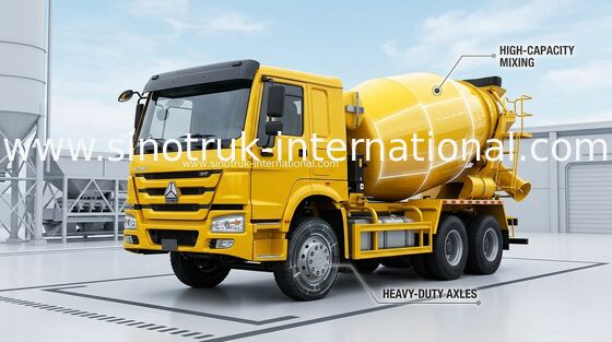 Camion SINOTRUK HOWO 12CBM Euro2 336HP 6X4 LHD ZZ5257GJBN4048W de mélangeur concret