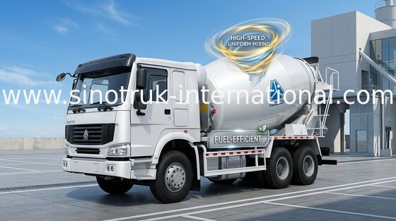 Camion SINOTRUK HOWO 12CBM Euro2 371HP 6X4 RHD ZZ5257GJBN4048W de mélangeur concret