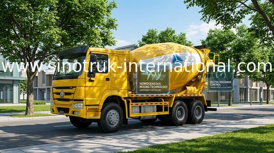 Camion 12CBM 336HP 6X4 RHD ZZ5257GJBN4048W de mélangeur concret de SINOTRUK HOWO