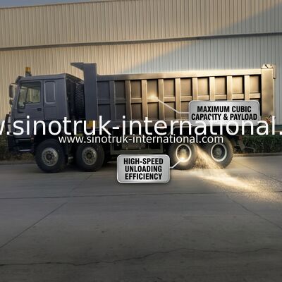 Camion à bascule Sinotruk Hohan 400 ch 10 roues Lhd 40 tonnes 20-30cbm ZZ3317N356JB1 gris