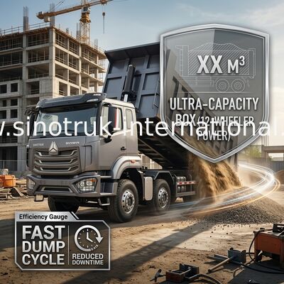 5300*2300*1500mm Boîte de chargement camionneur-déchargeur lourd pour le transport de marchandises en douceur RHD / LHD Type de conduite