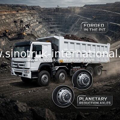 12 camion à benne basculante de Sinotruk HOWO 8X4 de roues 400hp pour l'exploitation