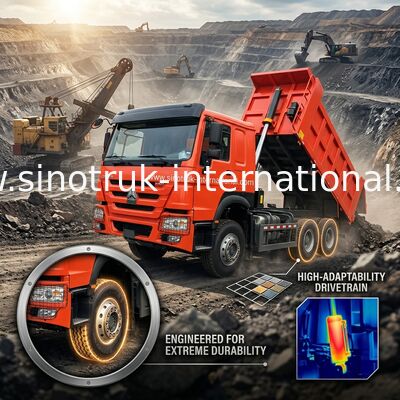 Sinotruk Howo dépoussiérage à bascule Weichai 380hp 10 roues 6 × 4 Lhd 20CBM