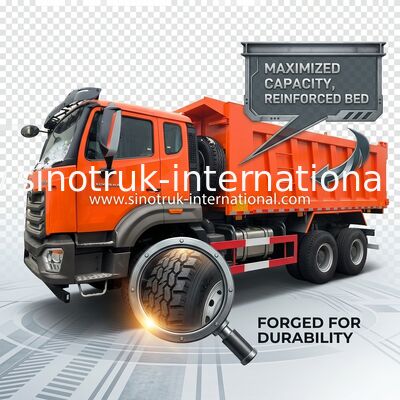 Sinotruk Hohan camion de décharge à bascule N7 6 × 4 10 roues 380hp Lhd ou Rhd