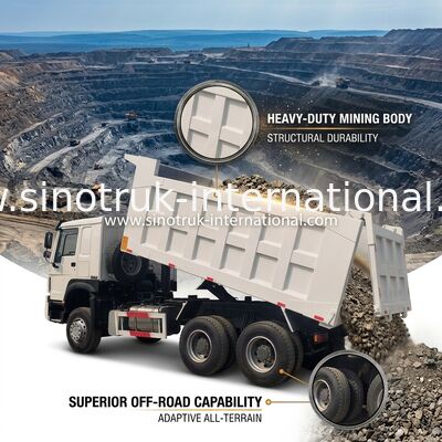 Sinotruk Howo camions de décharge à bascule d'occasion 371hp ou 375hp 6 × 4 rénovation
