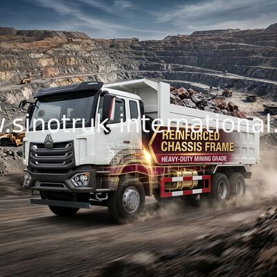 Roues H77L blanc ZZ3317V386JB1R du camion à benne basculante de Sinotruk HOWO 8X4 380hp 12