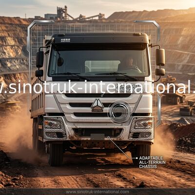 Blanc LHD 10Wheels de SINOTRUK HOWO Tipper Dump Truck 6×4 400HP 20CBM