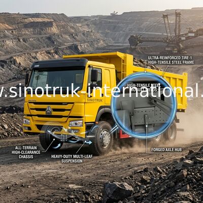 10 consommation élevée des puissances en chevaux 400HP HOWO Tipper Dump Truck Low Fuel de roues