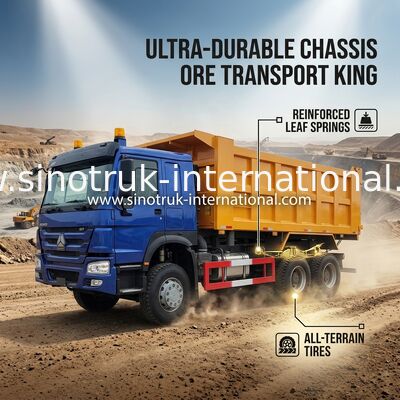 Hautes roues des puissances en chevaux 400HP HOWO Tipper Dump Truck LHD 6×4 10