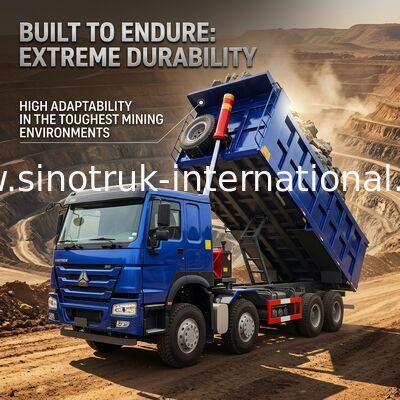 Basses puissances en chevaux élevées bleues de la consommation de carburant 400HP HOWO Tipper Dump Truck RHD 6×4 12wheels