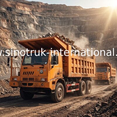 exploitation Tipper Dump Truck 371HP de 6X4 LHD 70 tonnes de SINOTRUK HOWO pour l'industrie minière
